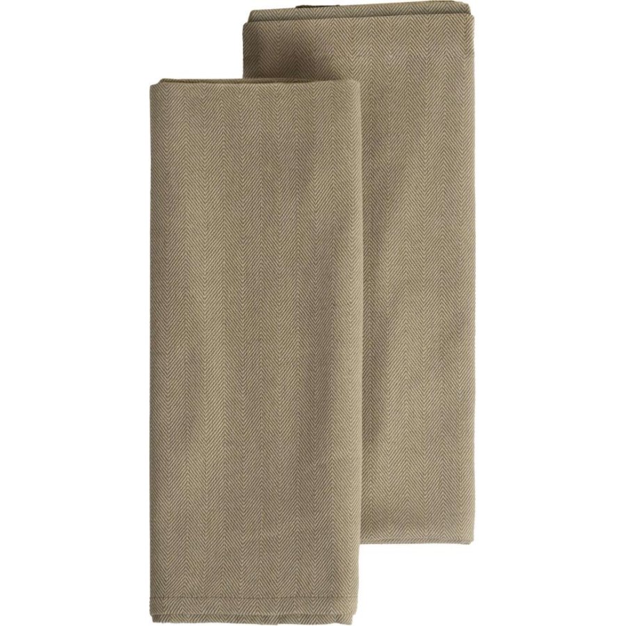 EKTA Living Stofserviet 2 stk. 35x50 cm, Taupe