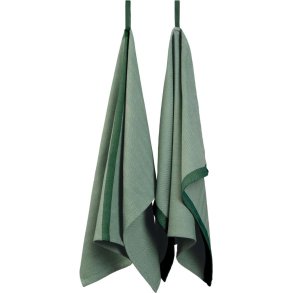 EKTA Living Viskestykke 2 stk. 50x70 cm, Grn/Grn