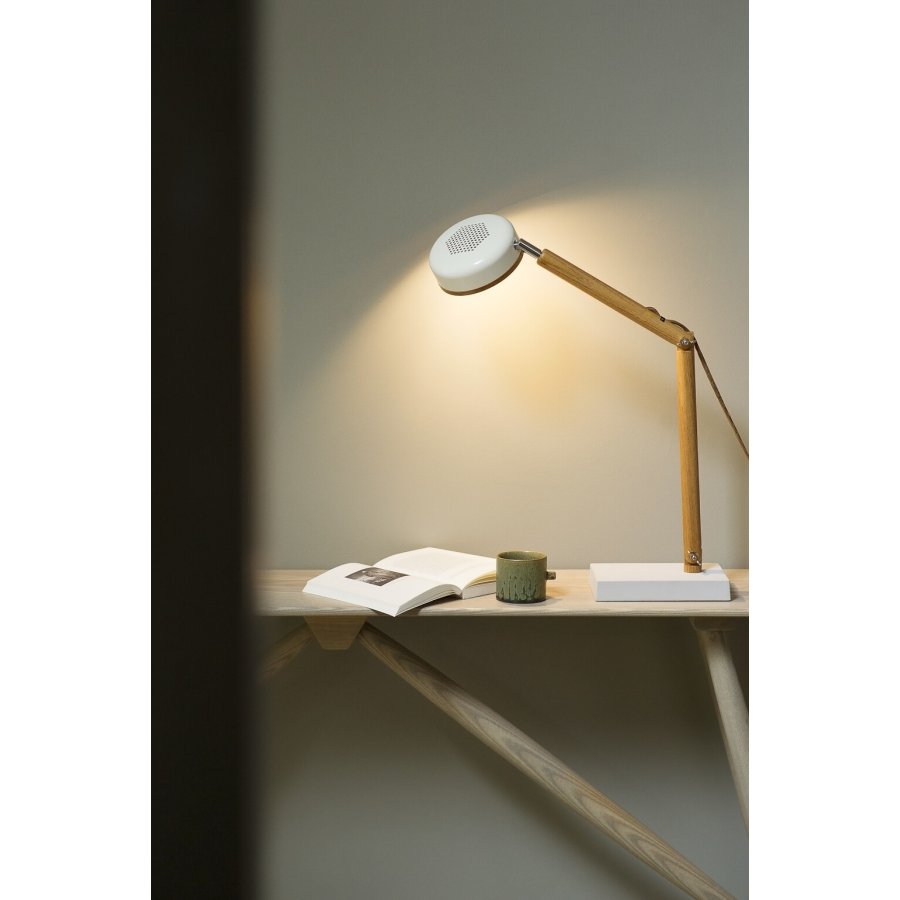 Mr. Wattson Hipp Bordlampe, Vintage White