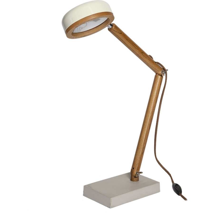 Mr. Wattson Hipp Bordlampe, Vintage White