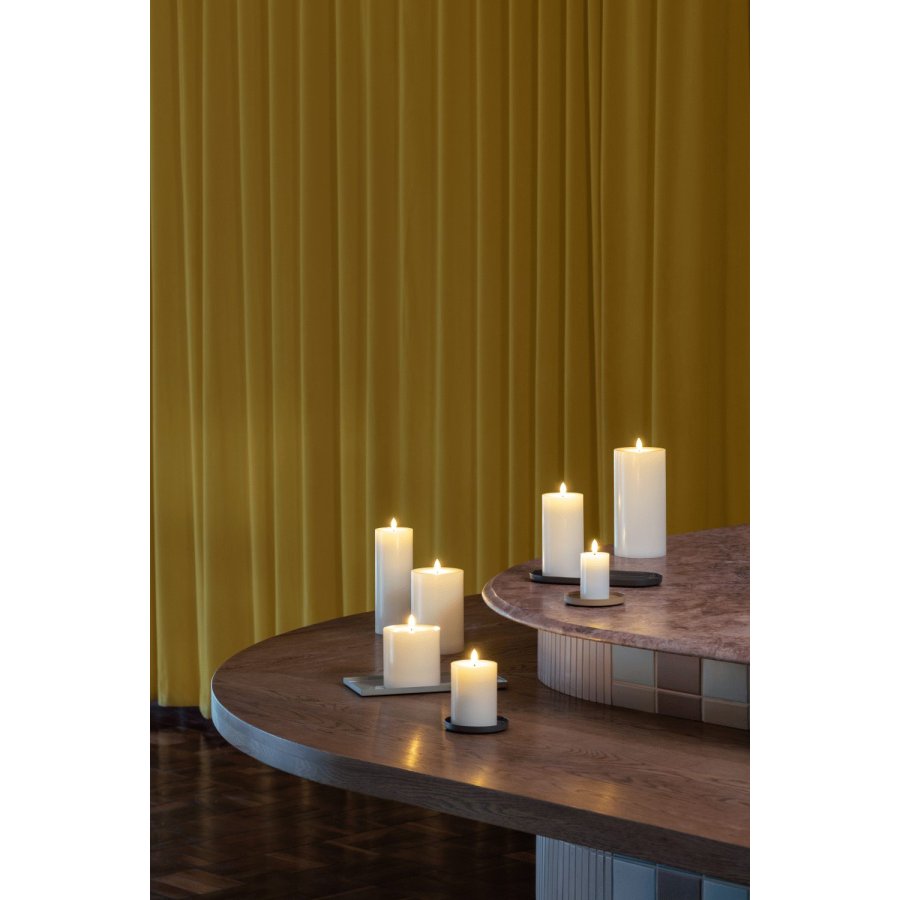 Moods & More Stompkaars met Smelteffect LED �4,9xH7,5 cm, Ivory