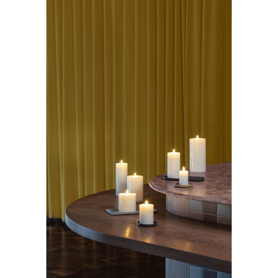 Moods & More Stompkaars met Smelteffect LED �7,4xH10 cm, Ivory