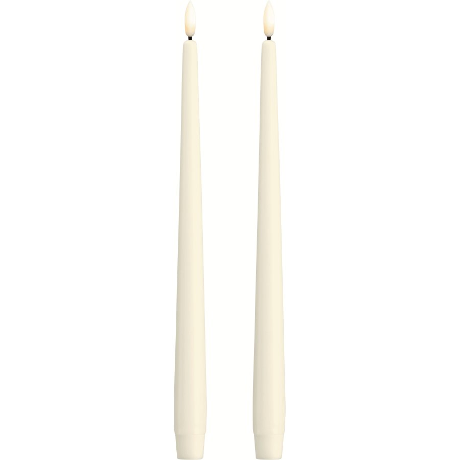 Moods & More Dinerkaars LED 2-delige set �2,3xH30 cm, Ivory