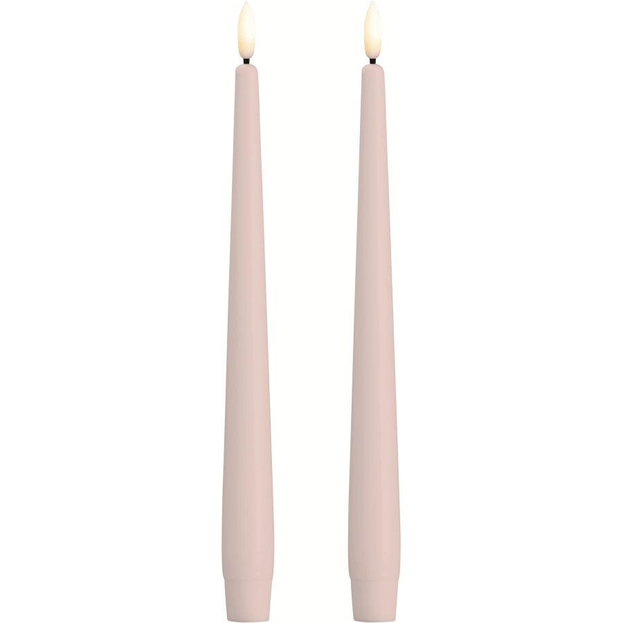 Moods & More Dinerkaars LED 2-delige set �2,3xH25 cm, Light Rose