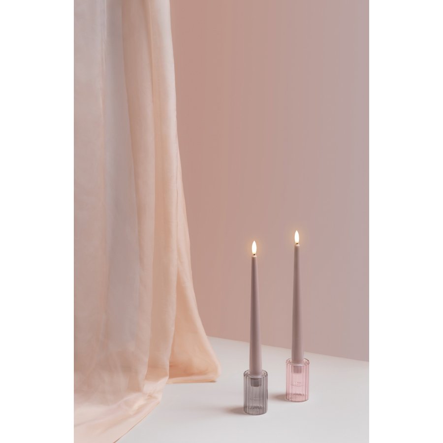 Moods & More Dinerkaars LED 2-delige set �2,3xH25 cm, Light Rose