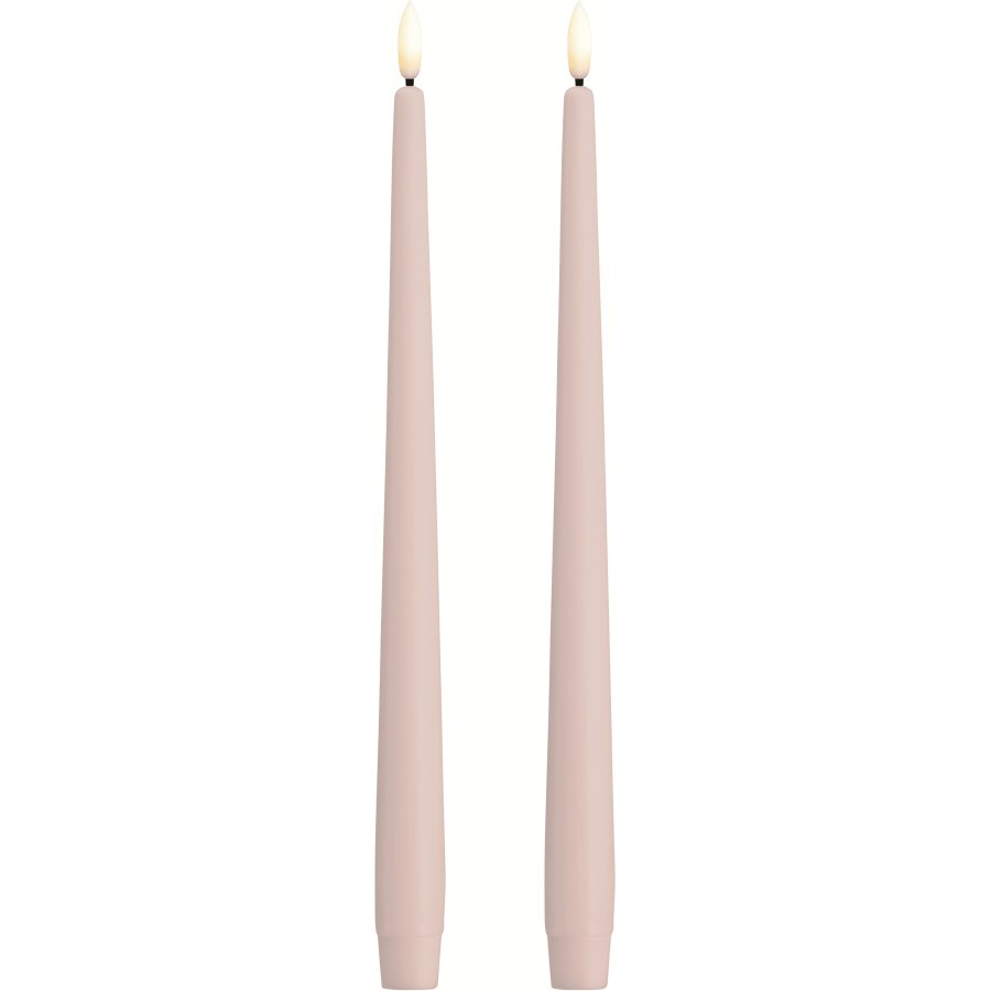 Moods & More Dinerkaars LED 2-delige set �2,3xH30 cm, Light Rose