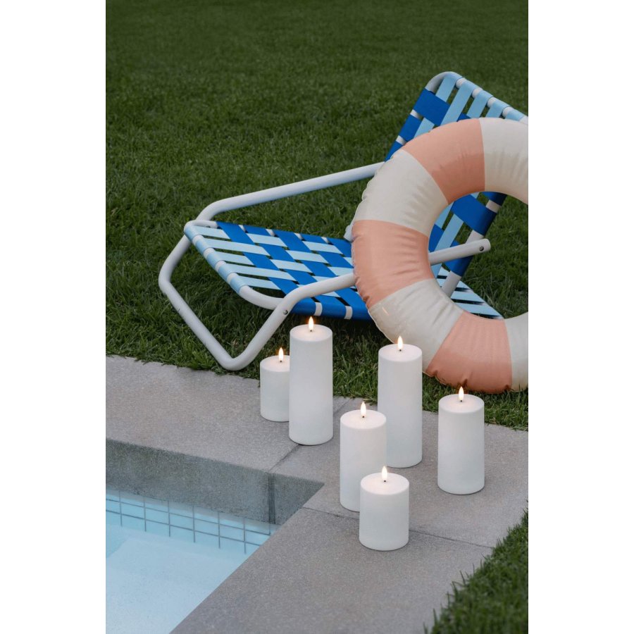 Moods & More Stompkaars Buiten LED �7,8xH10 cm, Wit