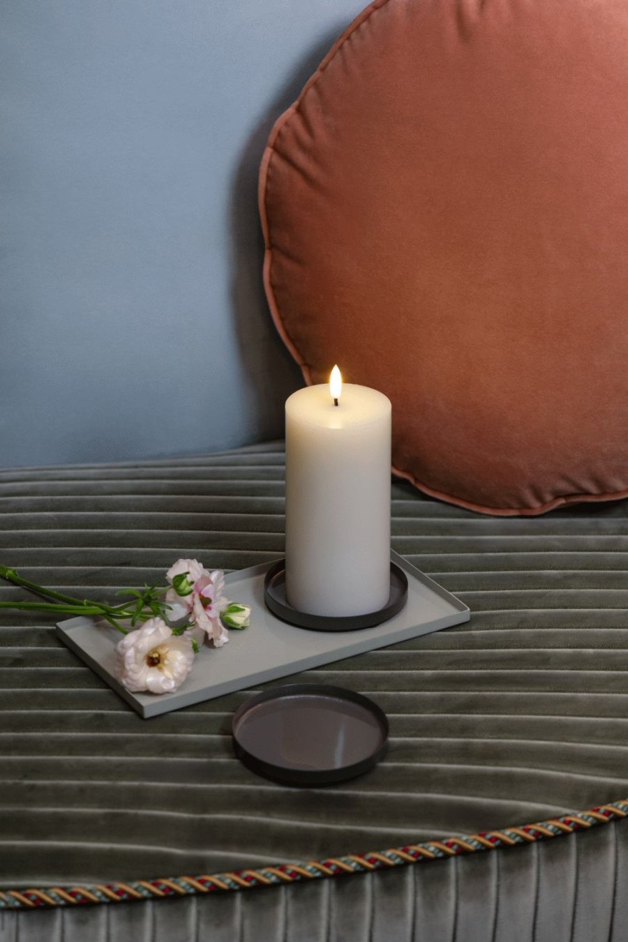 Moods & More Grenada Decoratieschaal 26x13 cm, Kit Grey