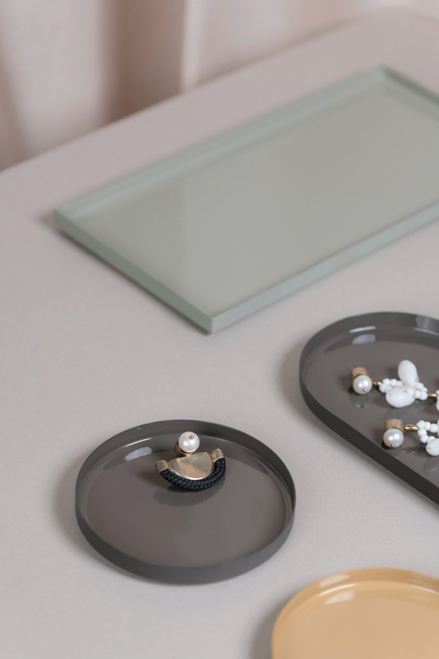 Moods & More Grenada Decoratieschaal �10 cm, Charcoal