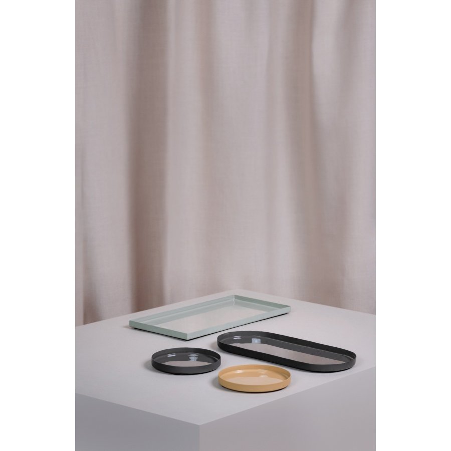 Moods & More Grenada Decoratieschaal �10 cm, Charcoal