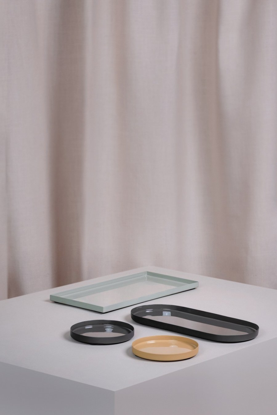 Moods & More Grenada Decoratieschaal �10 cm, Charcoal