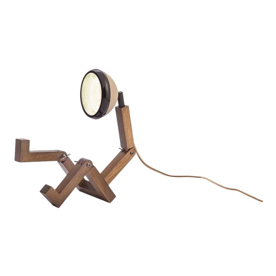 Mr. Wattson Mini Bordlampe LED H27,6 cm, Caffé Latte