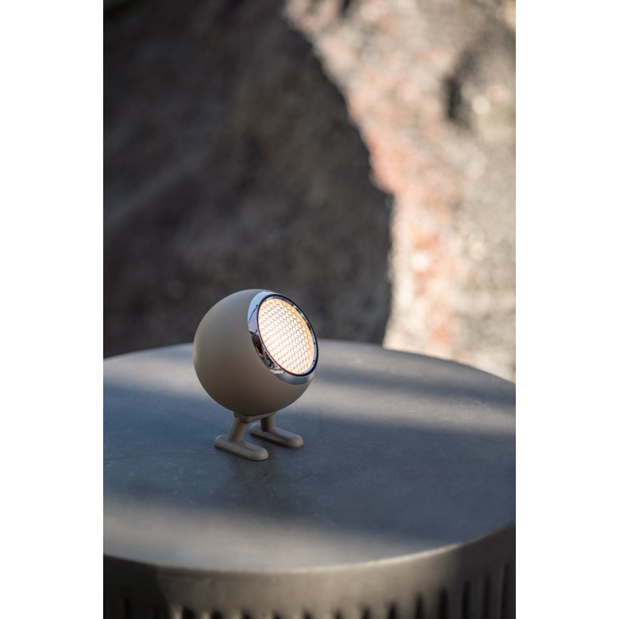 Mr. Wattson Norbitt Trdls Bordlampe LED H8,3 cm, Mushroom Brown
