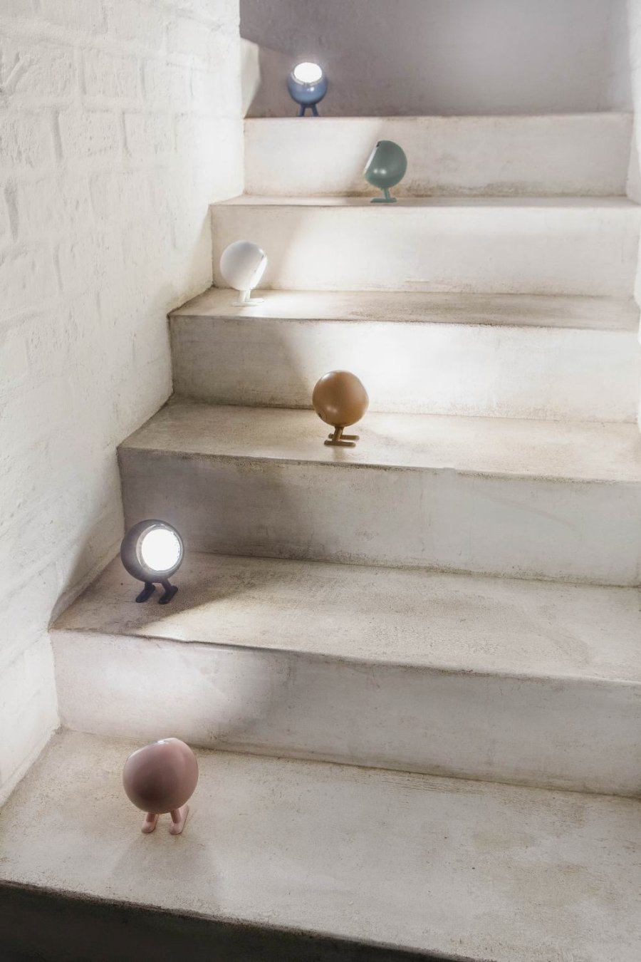 Mr. Wattson Norbitt Trdls Bordlampe LED H8,3 cm, Mushroom Brown