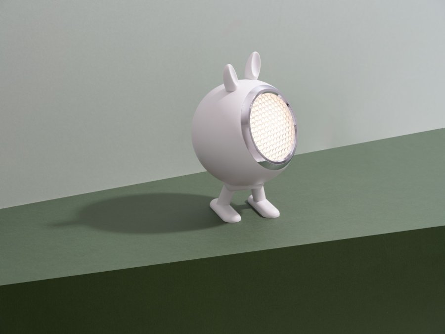 Mr. Wattson Norbitt Trdls Bordlampe LED H8,3 cm, Cotton White