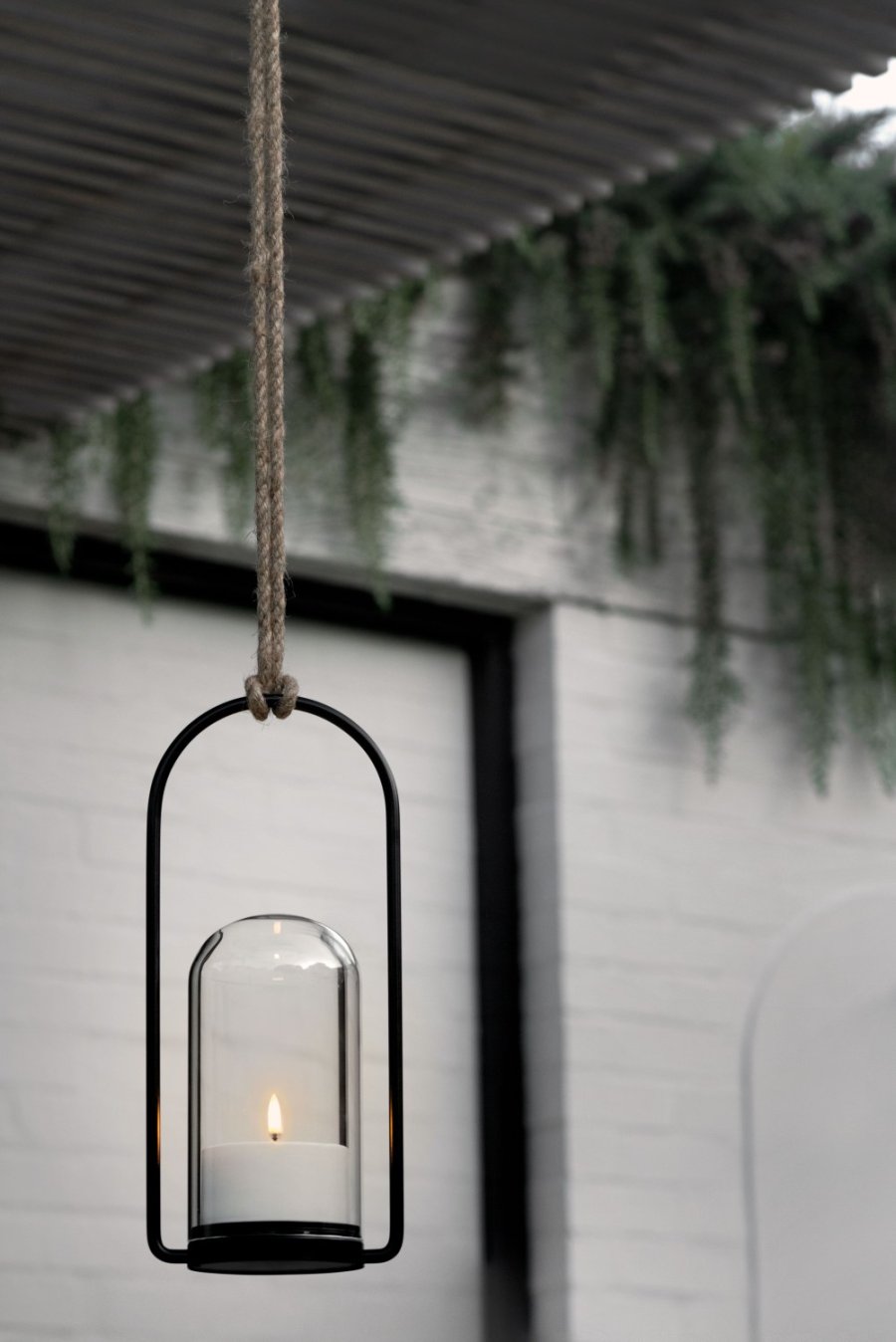 Uyuni Lighting Lanterne m. Lys og Fjernbetjening H34 cm