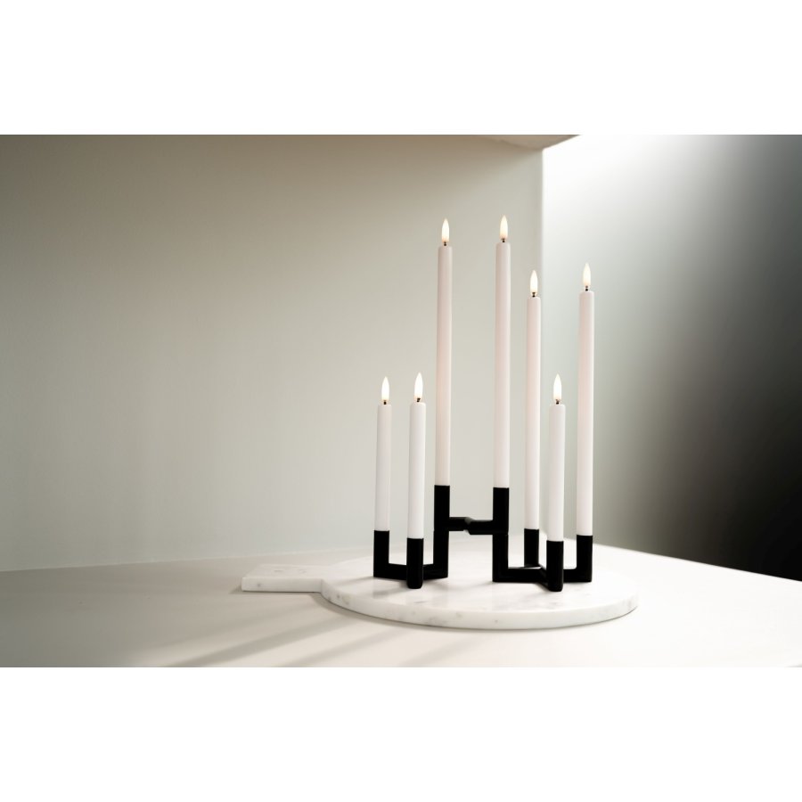 Uyuni Lighting Matrix Sammelstück für Kerzenständer 3er Set 2,3 cm, Matte Black
