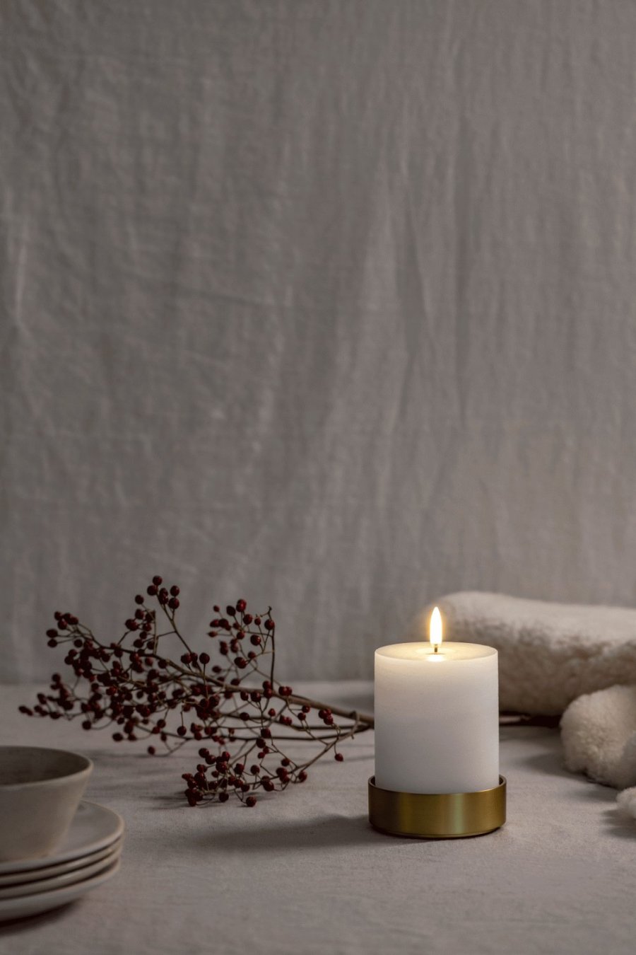 Uyuni Lighting Lysestage 9 cm, Messing