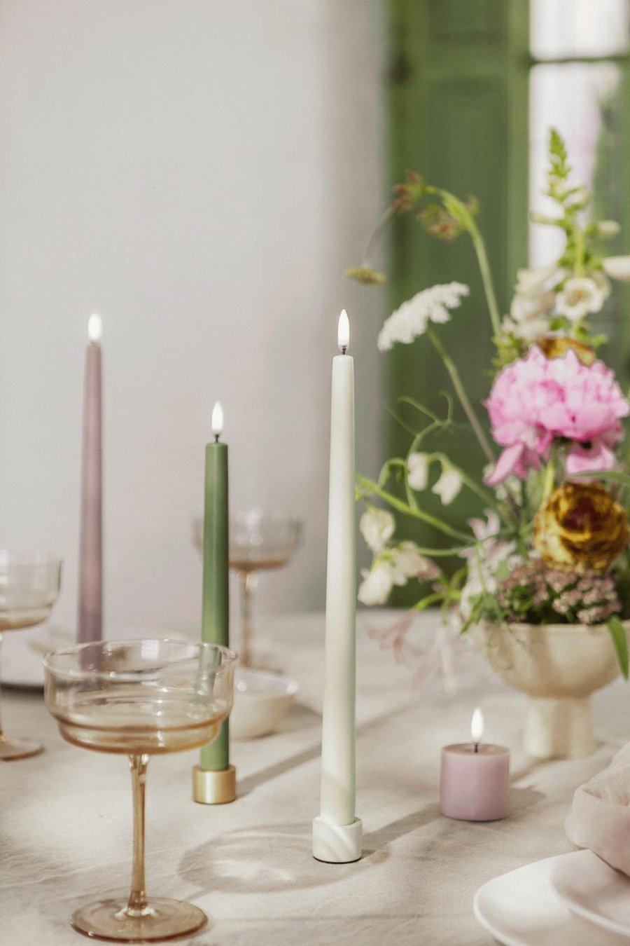 Uyuni Lighting Lysestage 2 stk. H3,25 cm, Messing