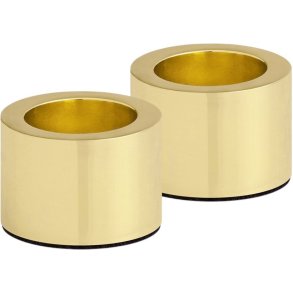 Uyuni Lighting Lysestage 2 stk. H3,25 cm, Messing