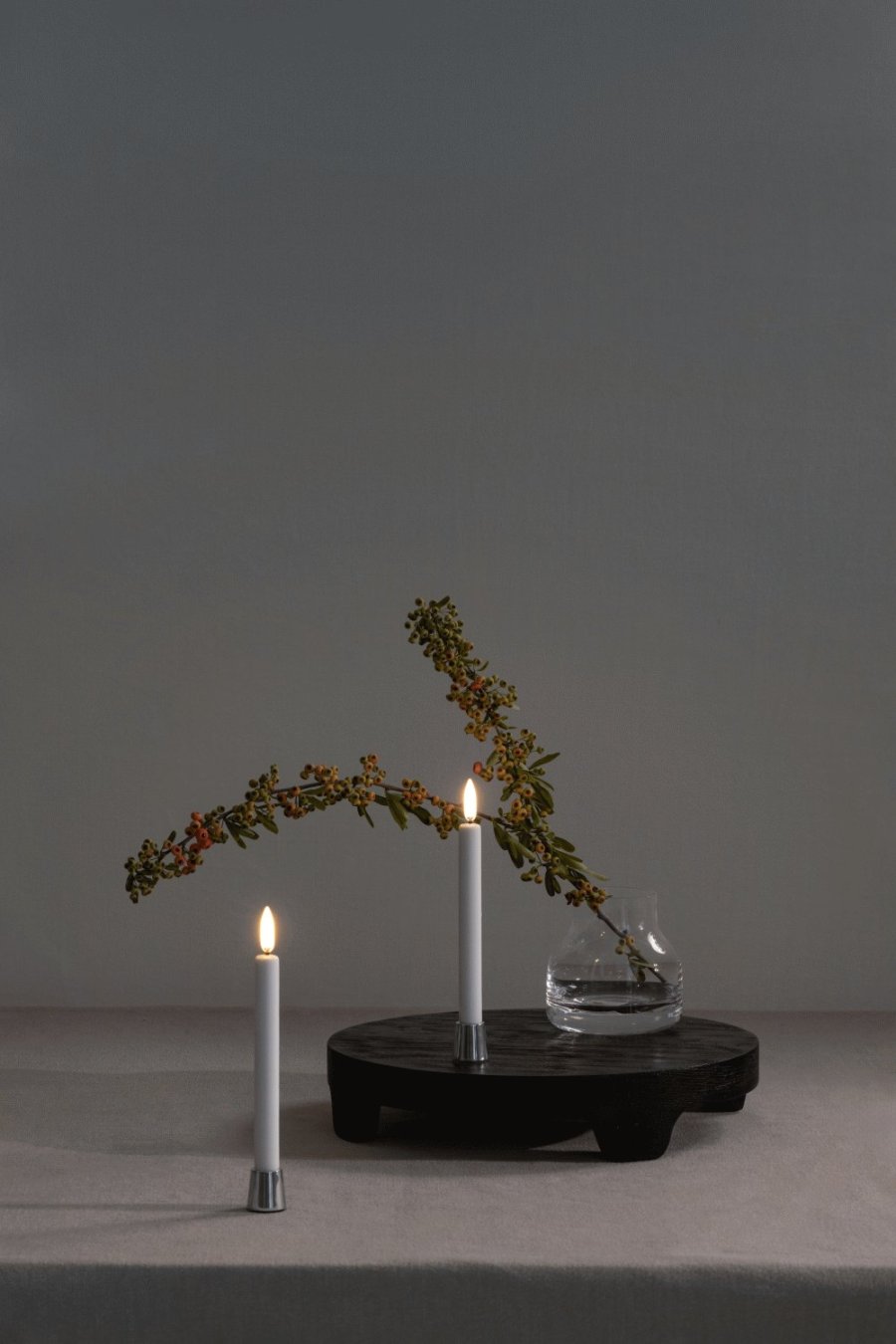 Uyuni Lighting Lysestage 2 stk. H2,3 cm, Krom