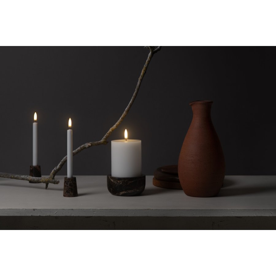 Uyuni Lighting Stumpenkerzenhalter H5 cm, Braun