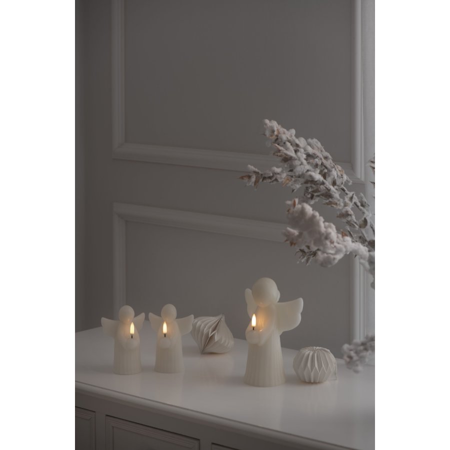 Uyuni Lighting Engelkerze LED Ø11xH15,5 cm, Vanilla