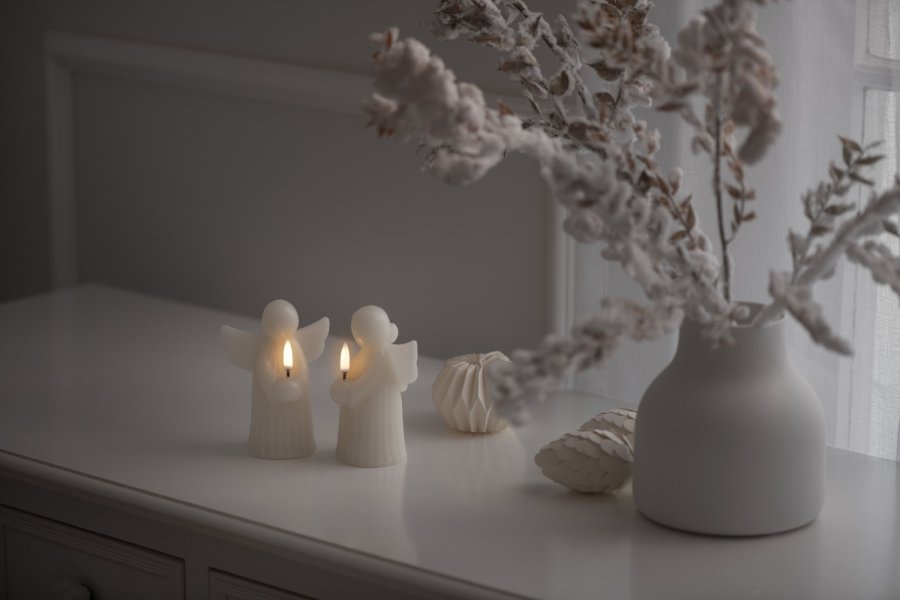 Uyuni Lighting Engelkerze LED Ø11xH15,5 cm, Vanilla