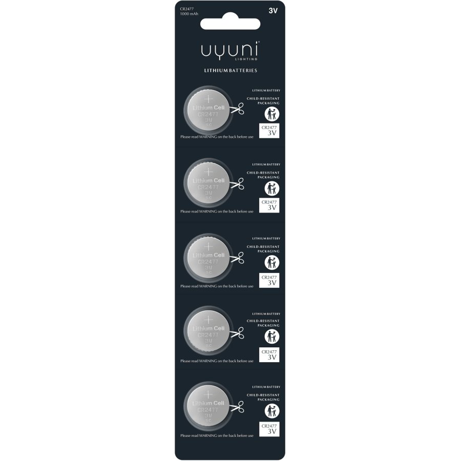 Uyuni Lighting CR2477 Batterier 5 stk.