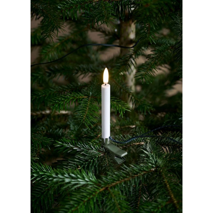 Uyuni Lighting Klammer für Weihnachtsbaumkerzen 6er Set, Dunkelgrün