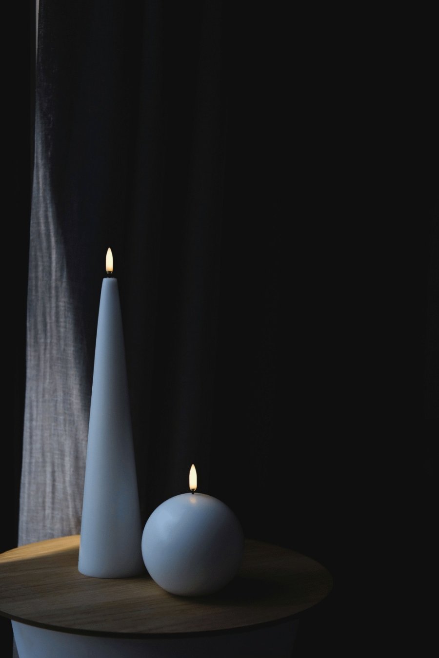 Uyuni Lighting Keglelys LED 6,8xH30 cm, Nordic White