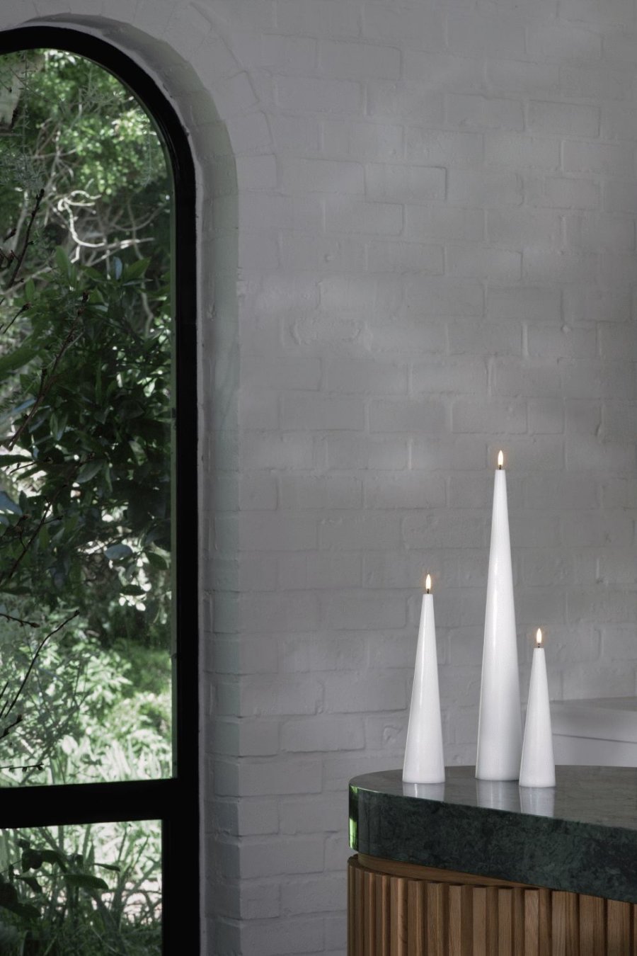 Uyuni Lighting Keglelys LED �8,3xH50 cm, Nordic White