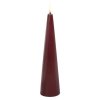 Uyuni Lighting Keglelys LED 5,8xH21,5 cm, Wine Red