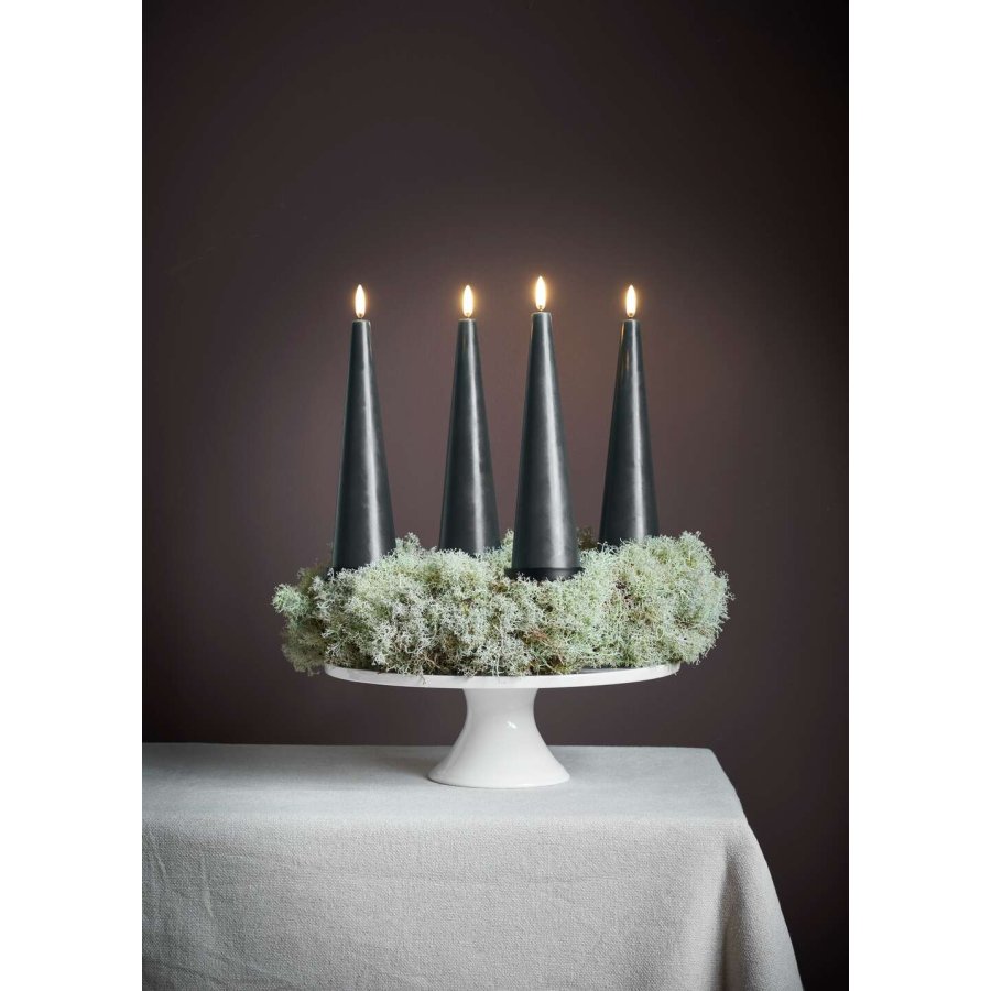 Uyuni Lighting Adventsgaveske LED 5,8xH21,5 cm, Pine Green