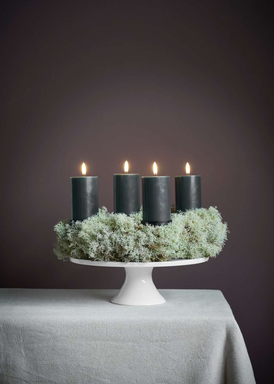 Uyuni Lighting Adventsgaveske LED 5,8xH10,1 cm, Pine Green
