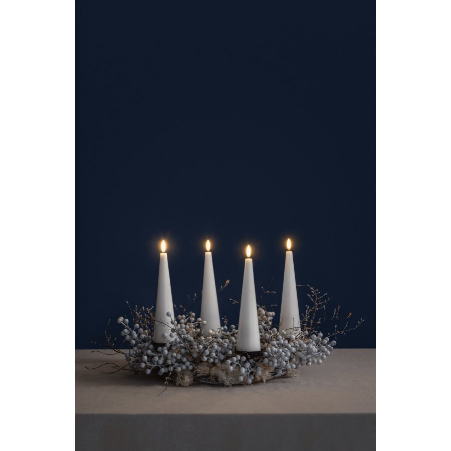 Uyuni Lighting Gaveske Kegleys LED m. Fjernbetjening og Spyd 9 Dele, Nordic White