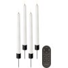 Uyuni Lighting Gaveske Kronelys LED m. Fjernbetjening og Spyd 9 Dele, Nordic White