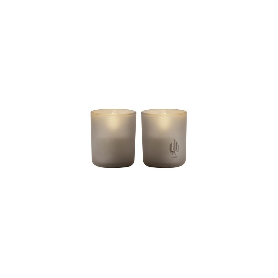 Uyuni Lighting Glaslys LED 2 stk. 6xH7 cm, Sandstone