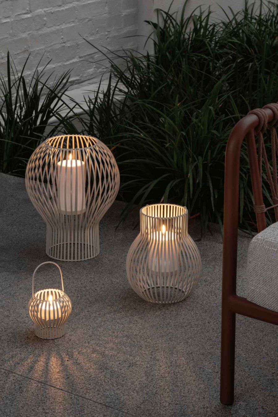 Uyuni Lighting Upside Down Lanterne H35 cm, Light Grey