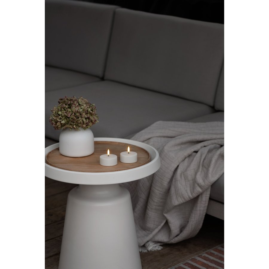 Uyuni Lighting Teelicht Outdoor LED Ø7xH3 cm, Weiß