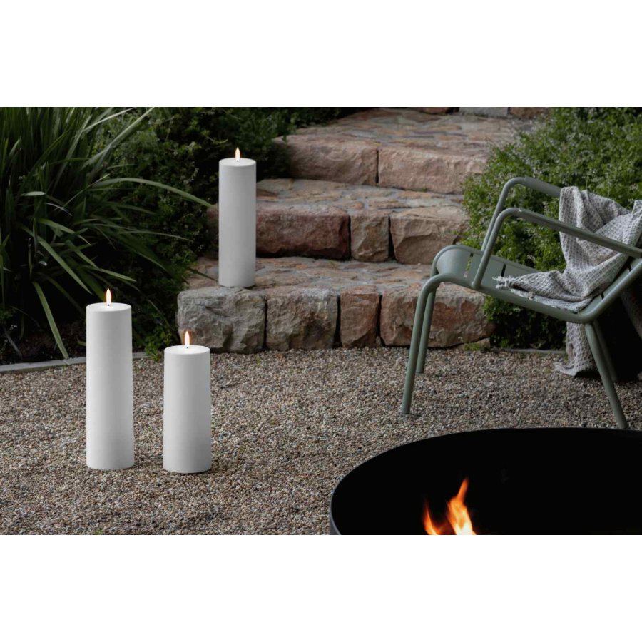 Uyuni Lighting Maxi Bloklys Udend�rs LED �12xH30 cm, Hvid Plastik