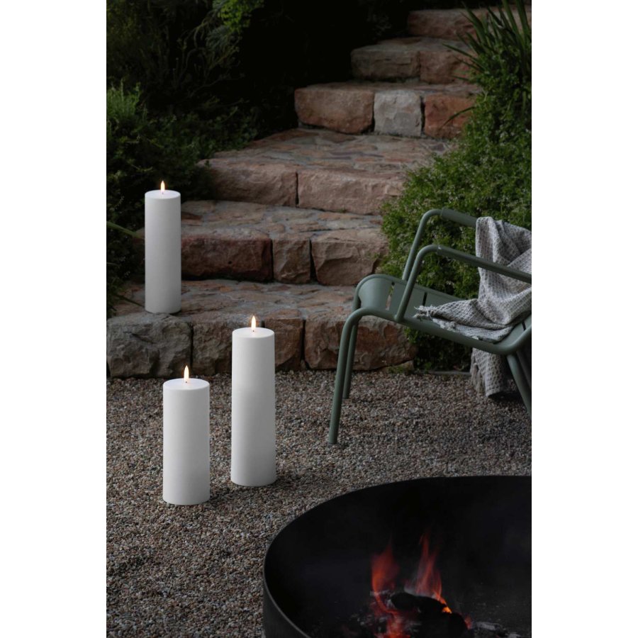 Uyuni Lighting Maki Bloklys Udend�rs LED �12xH40 cm, Hvid Plastik