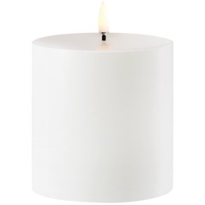 Uyuni Lighting Bloklys Udendrs LED 8,4xH10 cm, Hvid Plastik