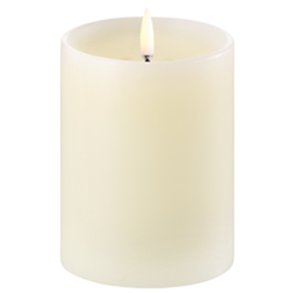 Uyuni Lighting Bloklys m. Kant LED 7,8xH10 cm, Ivory