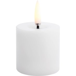 Uyuni Lighting Bloklys m. Smelteeffekt LED 5xH4,5 cm, Nordic White/rustik