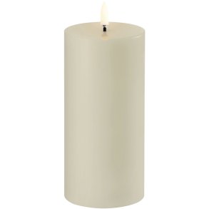 Uyuni Lighting Bloklys LED 7,8xH15 cm, Oyster Grey