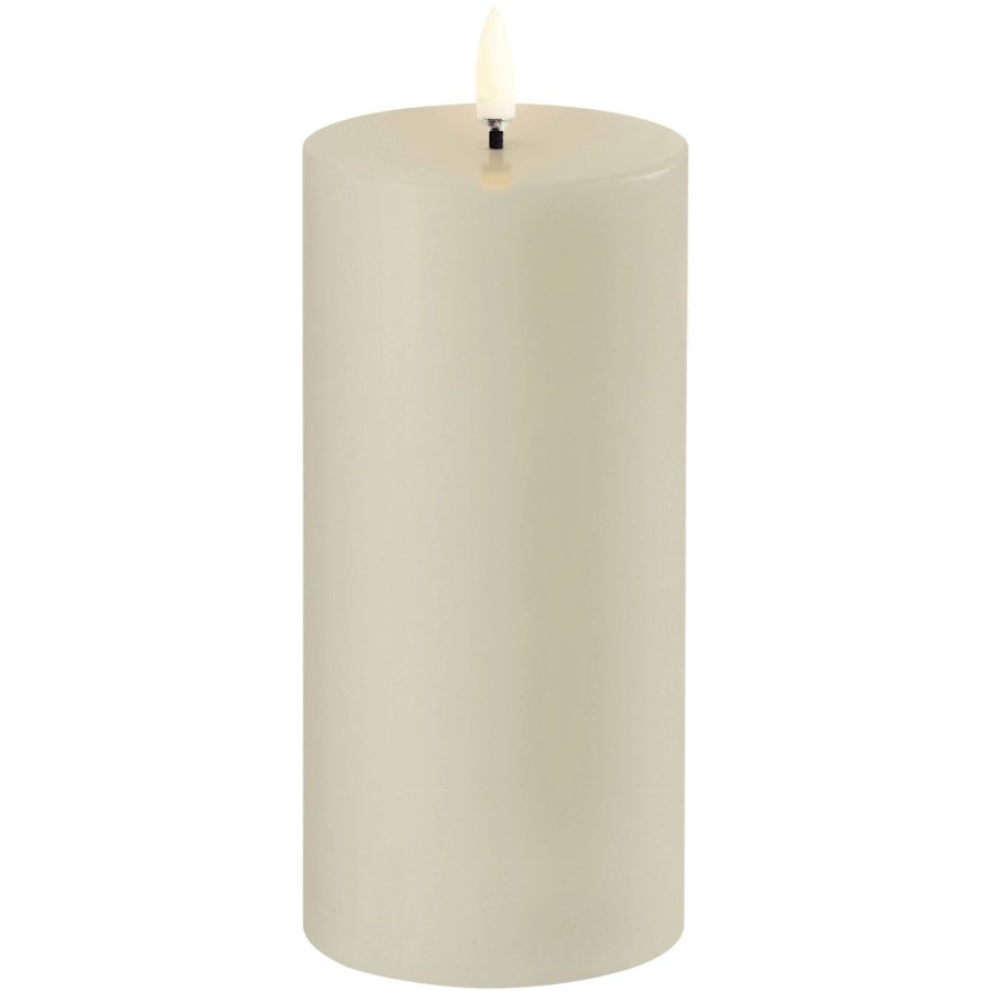 Uyuni Lighting Bloklys LED 7,8xH15 cm, Oyster Grey