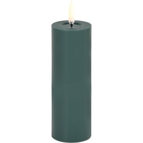 Uyuni Lighting Bloklys m. Smelteeffekt LED 5xH14,5 cm, Pine Green