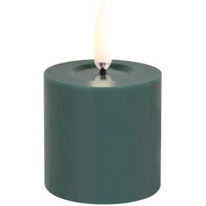 Uyuni Lighting Bloklys m. Smelteeffekt LED 5xH4,5 cm, Pine Green