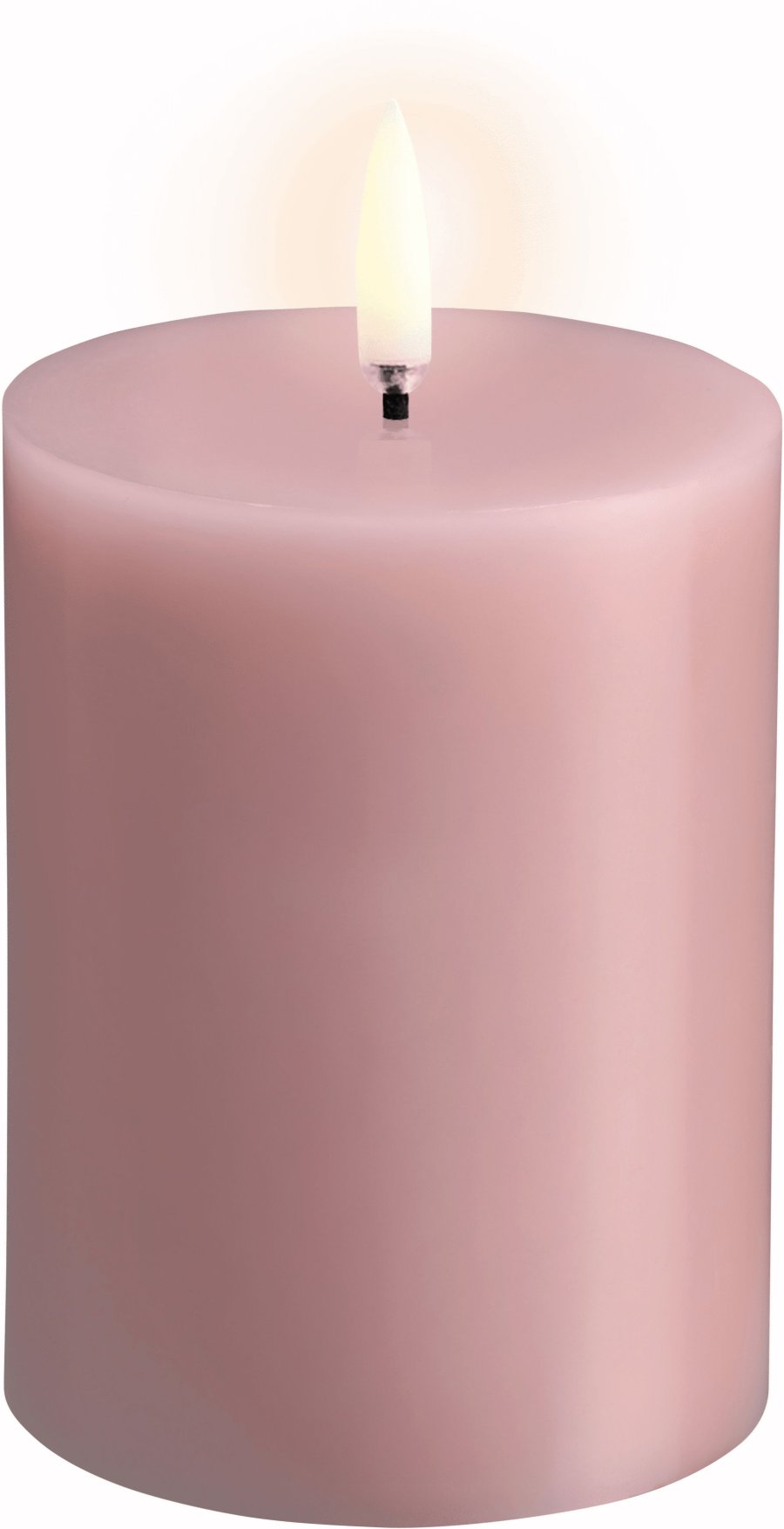 Uyuni Lighting Bloklys LED �7,8xH10 cm, Rose Powder